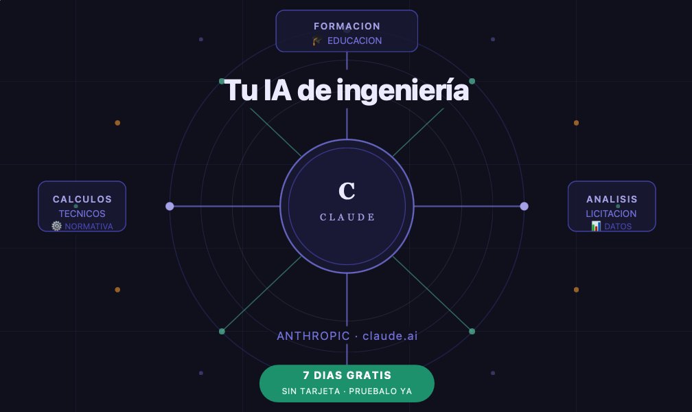 ETDAProlab's tweet photo. Como ingeniero uso Claude a diario para:

⚙️ Cálculos técnicos y normativa
📊 Análisis de licitaciones
🎓 Material formativo para mis alumnos

El mejor razonamiento técnico que he probado.

7 días gratis (sin tarjeta):
https://t.co/A5EkCvprR9

#IA #Claude #Ingeniería #Formación https://t.co/obxcJcDmdB