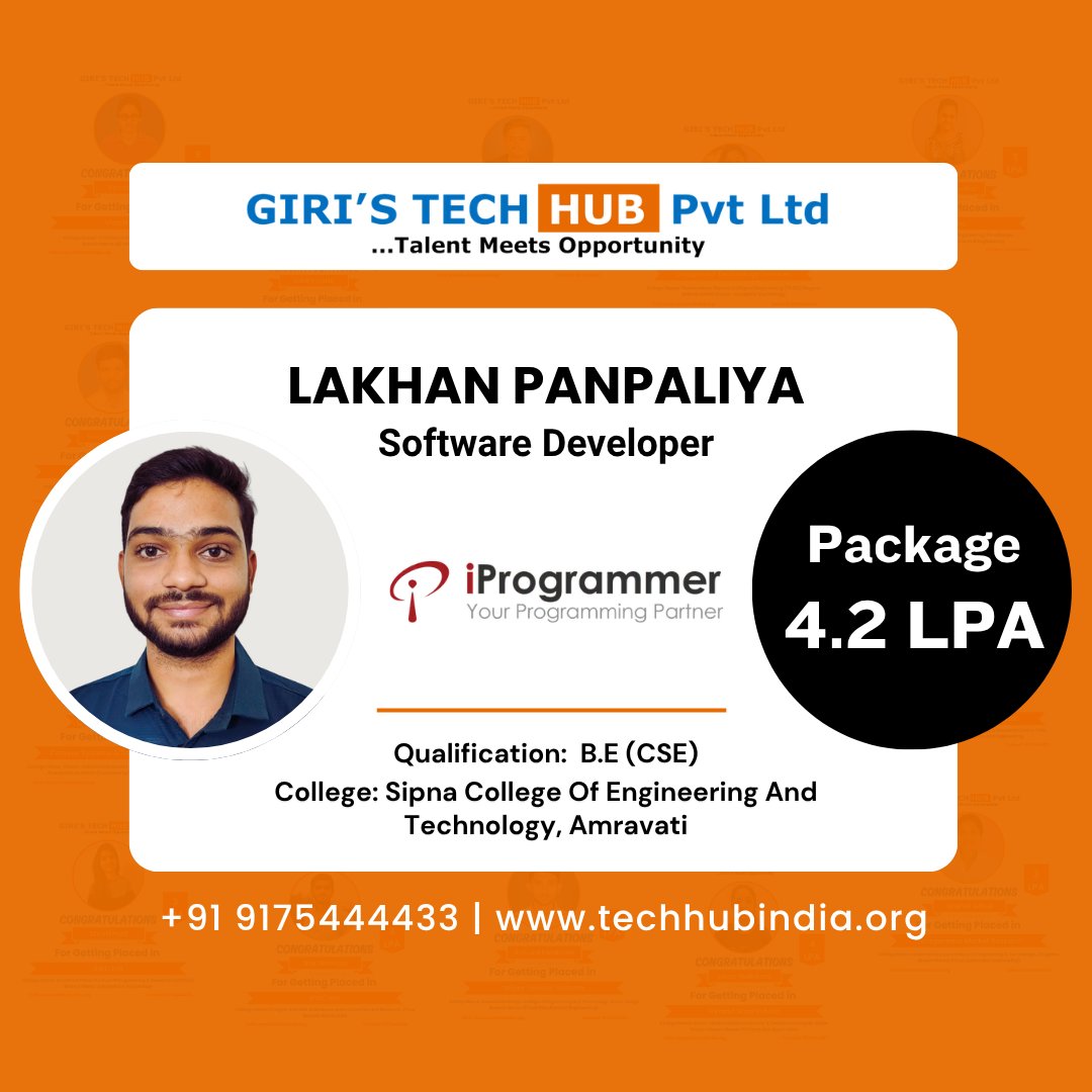HubGiri's tweet photo. Congratulations... Lakhan for your job offer!! π
#placement2026 #ITjobs #placements #recruitment #javafullstackdeveloper https://t.co/TWPyqk9Op1