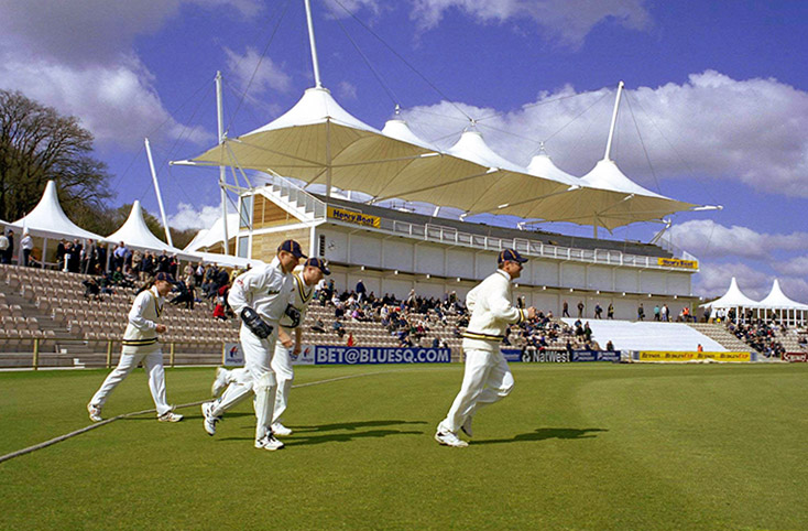 InnesMarlow's tweet photo. @hantscricket 25 years ago I took this shot of day one at West End. 🙂 https://t.co/b4V4yAJgYV