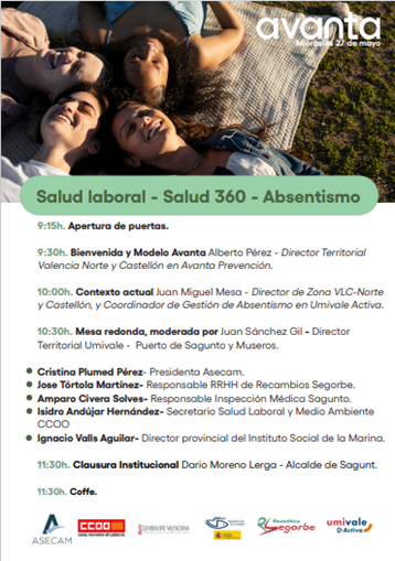 ISMrevistaMar's tweet photo. El pasado miércoles el DP #ISM #Valencia, Ignacio Valls, participó en una jornada organizada por Umivale sobre absentismo y salud laboral. En el acto se analizó la evolución del absentismo laboral en 🇪🇸 y 🇪🇺 y el anuncio de la Secretaría de Estado de #SeguridadSocialyPensiones
🧵 https://t.co/VdbrzpvBCW