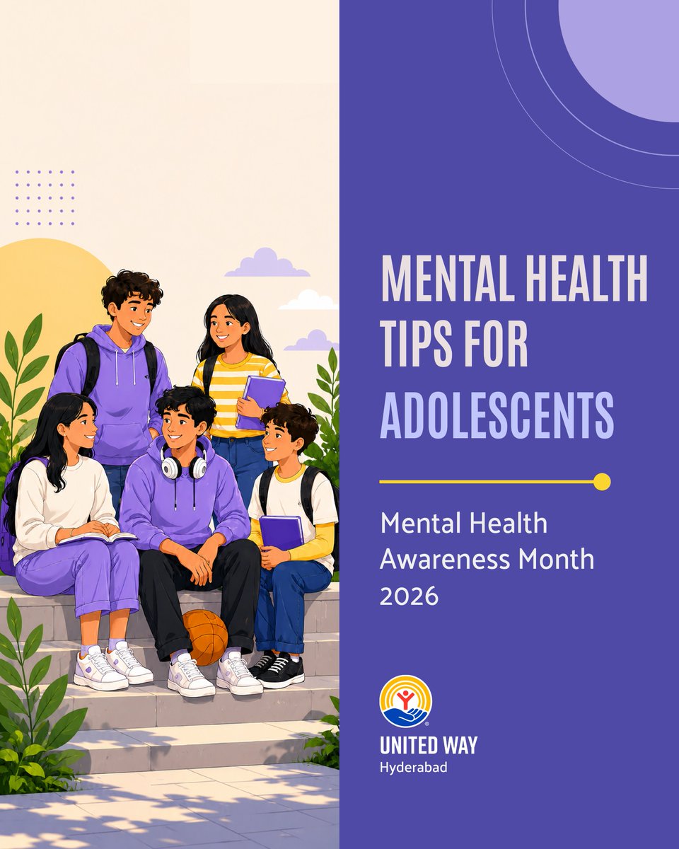 unitedwayhyd's tweet photo. Your feelings matter. 💚
This #MentalHealthAwarenessMonth, let's remind adolescents that it's okay to ask for help, take breaks, and talk to someone they trust.
Every young mind deserves a safe space to grow.
#YouthMentalHealth #MentalHealthMatters @UnitedWay https://t.co/mwuK7fsrN3