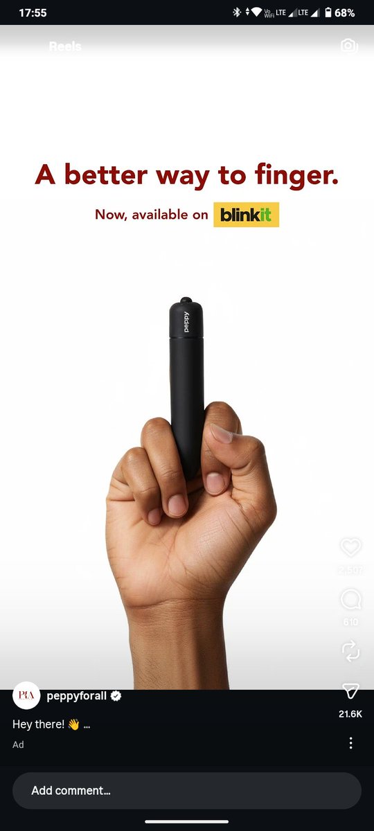 Deveshkumar9023's tweet photo. @instagram Fuck you Instagram, why are you showing this to me? I'm not even a potential customer, what's the purpose of showing this to me? https://t.co/bCqg7rXRC2