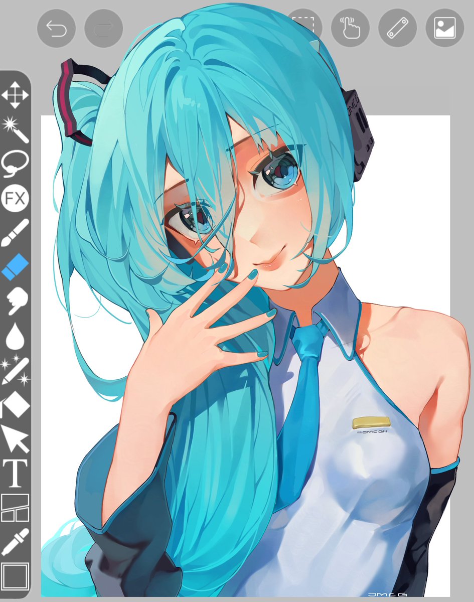 Khiel___'s tweet photo. Broken Miku trend X3 https://t.co/AX0Znjcd9t