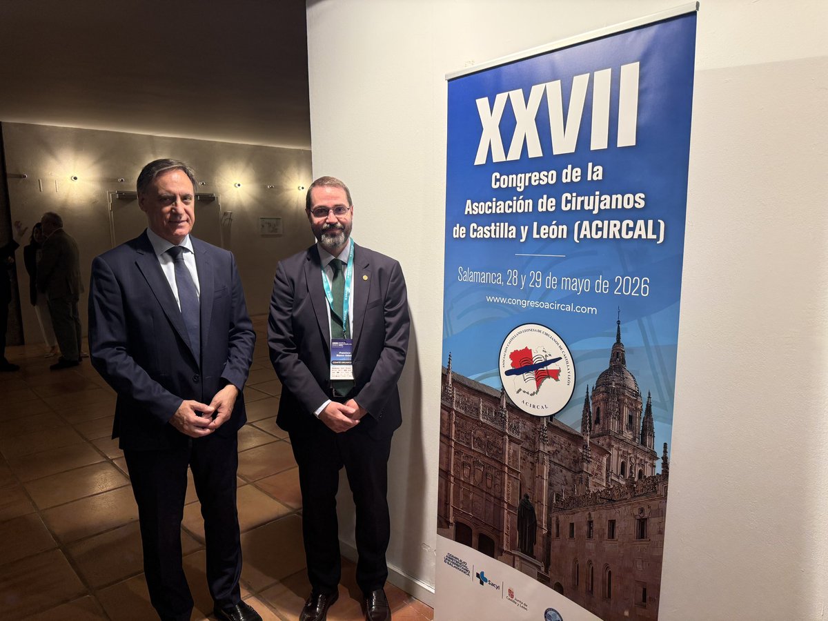 CGCarbayo's tweet photo. 🩺 Hoy he asistido a la inauguración del XXVII Congreso de la Asociación de Cirujanos de Castilla y León. He dado la bienvenida a todos los profesionales a nuestra ciudad: universitaria, acogedora y también ciudad de congresos, con encuentros que van mucho más allá del programa.

He querido que mis palabras fueran, sobre todo, de agradecimiento: gracias por la vocación, por la exigencia y por estar ahí cuando una persona necesita no solo una intervención, sino también esperanza 🫶. La cirugía une conocimiento y precisión, técnica y serenidad, y se construye siempre en equipo.

Y he destacado algo que define muy bien la Salamanca que estamos construyendo: innovación al servicio de la salud. Desde el impulso de la cirugía robótica y los hitos del Hospital, hasta herramientas como LAIA XR, desarrollada por la empresa salmantina Arsoft, que ayuda a planificar cirugías con 3D y realidad aumentada. Esto es Salamanca Tech en su versión más humana 🔬🤝.