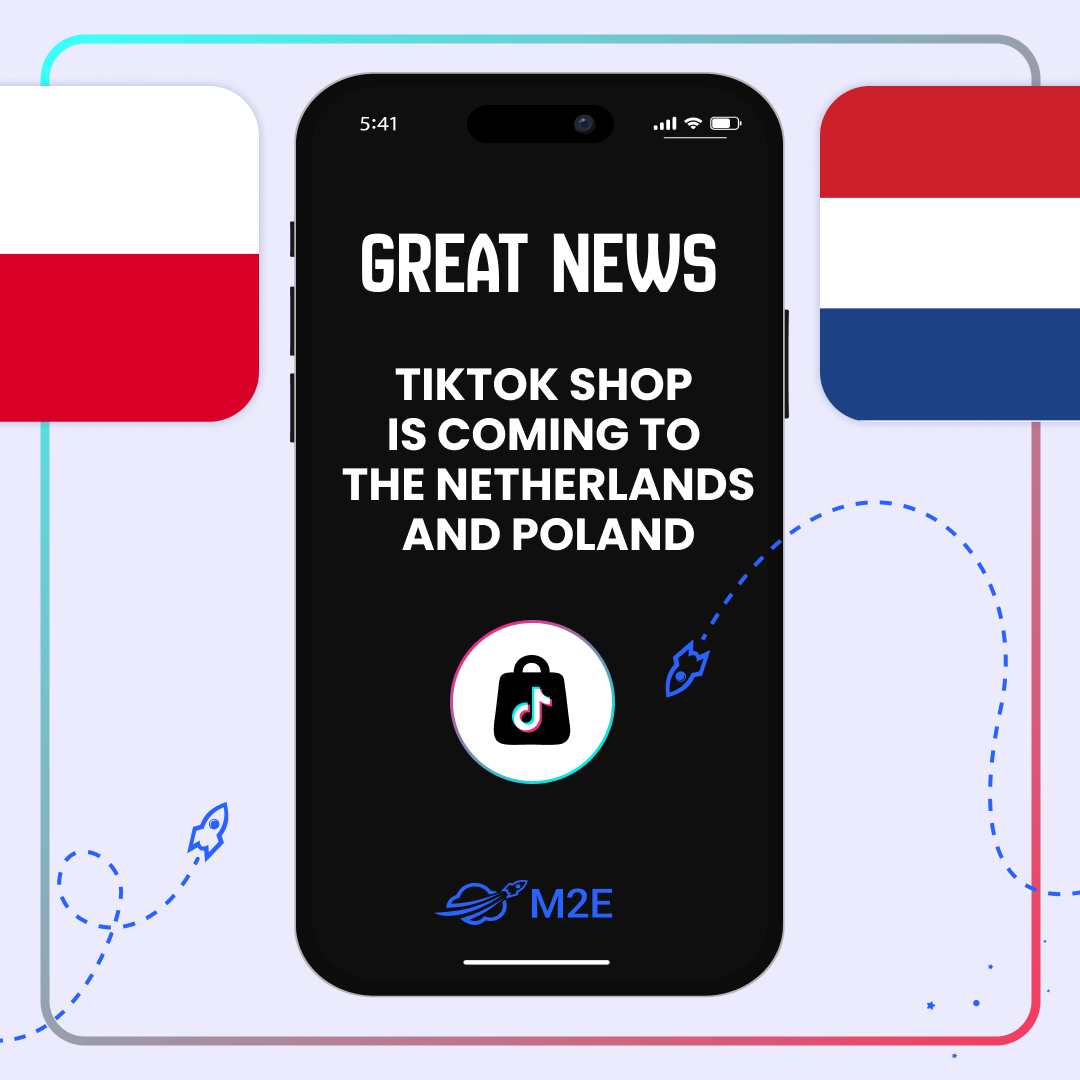 m2ecloud's tweet photo. TikTok Shop is launching in Poland and the Netherlands on 15 June.

Registration opens on 1 June.

M2E Cloud is here to helps you get ready by syncing inventory, preparing product data, managing prices, and handling all your orders in one place. https://t.co/JA6YOJT4dO