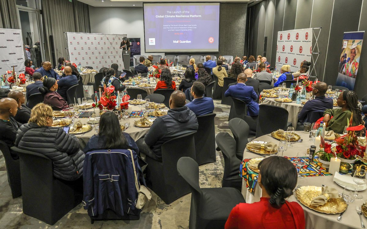 MercyLaker's tweet photo. The @IFRC &amp; @RedcrossSa convened partners last evening under the theme “Investing in Africa’s Resilience Today.” 
https://t.co/8KvC7sQDMY

#GlobalClimateResilience #InvestingInResilience https://t.co/OYvlpKKrx2