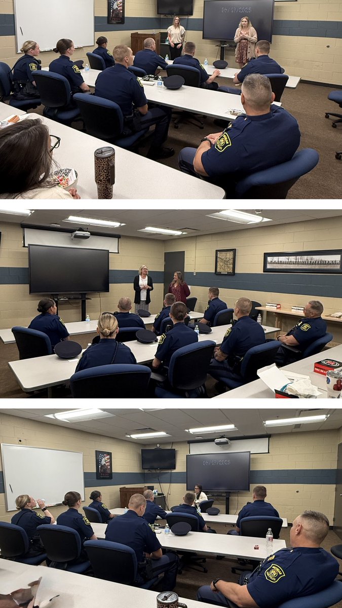 MSPFirstDist's tweet photo. This week probationary troopers from the 150th Trooper Recruit School attended the First District Meet and Greet. The troopers met with District Commander, Capt. Barry Schrader and Assistant District Commander, Insp. Mike Sura, along with other sections of the district, about district goals, expectations, and what is available to them to help them succeed.