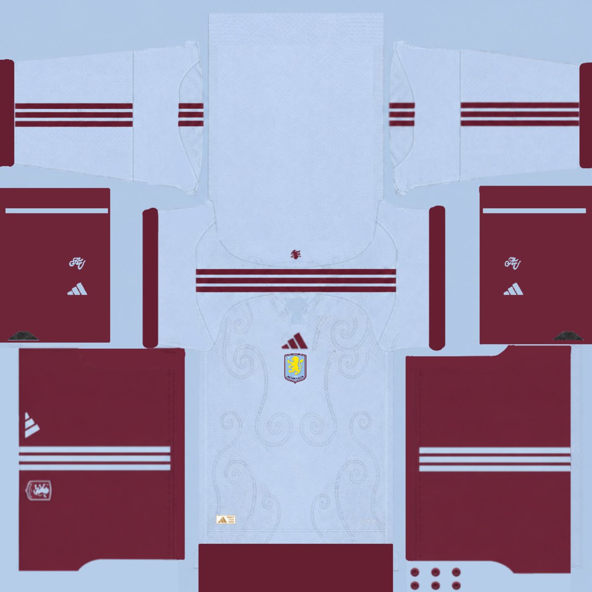 akcedm_kits's tweet photo. Official: Aston Villa 26-27 Season Kits #drawing #akcedm #AstonVilla #kits #pes2021 #pes21 #peskit #kitmaker #pes #eFootball #avfc #aston #villa #astonvillafc #astonvillakits #Villans #UpTheVilla #Utv #VillaPark #TheVilla #villastore #ClaretAndBlue #Adidas https://t.co/wYVID7iyv1 https://t.co/4uJSKjGAN9