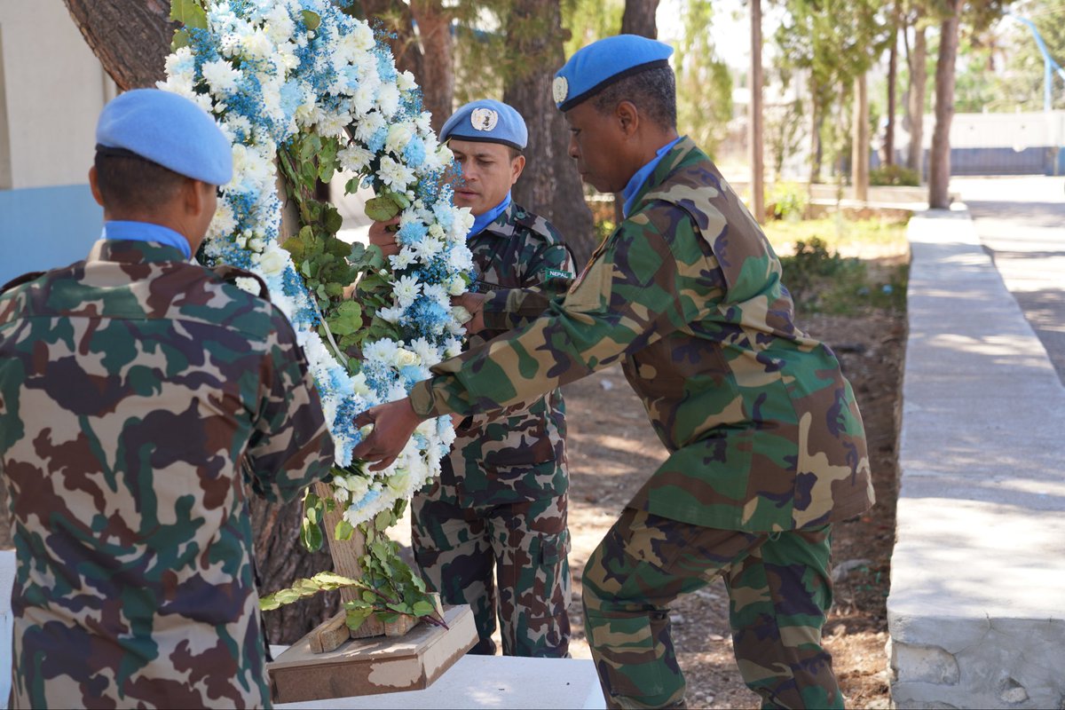 UNDOF's tweet photo. On Peacekeepers’ Day, we thank the Troop-Contributing Countries serving with #UNDOF for their professionalism, dedication and commitment to international peace and security. Together, they help support peace efforts in their area of operations. #InvestInPeace #PKDay https://t.co/FxRFGZFfTb