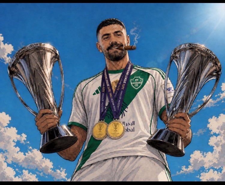 afrjbr's tweet photo. @mmz9111 فعلا الفرق واضح والزمن مايكذب 
الاهلي 11 شهر  بطولتين آسيوية وسوبر. من على ظهرك 
النصر 70 سنة صفر اسيا 
بس متع نظرك في هالصورة. وخذلك جرعتين من مضاد الغبنة. وسمعني. صياحك https://t.co/7qTDMRbkd6
