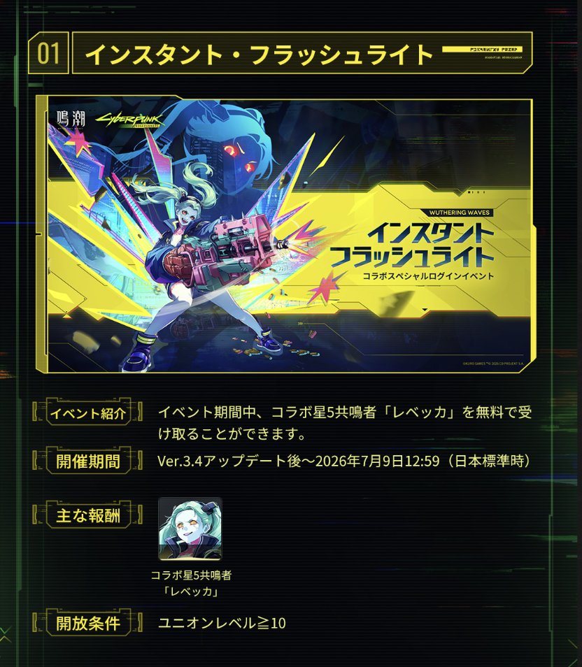 Ver.3.4はいつもより短め？】 公式のコラボ情報ページによると、コラボ