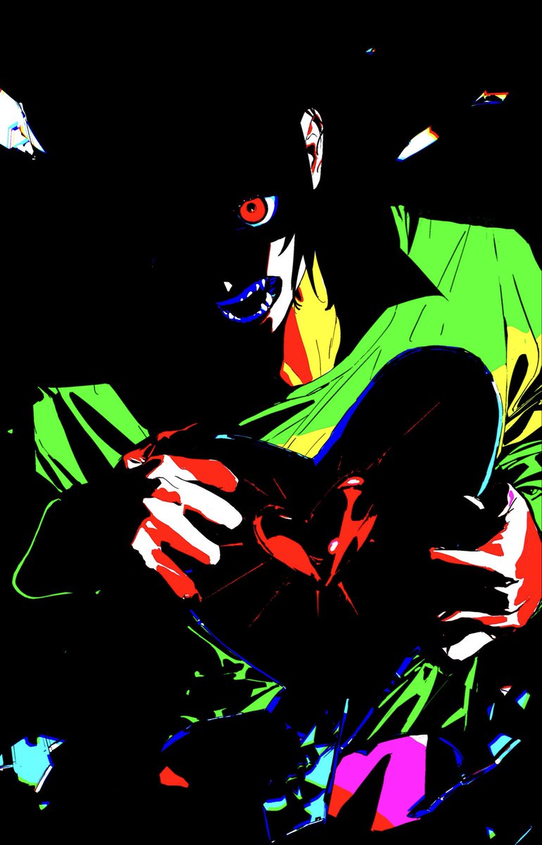 motonoyoi_'s tweet photo. 絵にフィルターをかけたときのこの感じすごく気に入ってる（ホラーっぽいのでご注意ください) https://t.co/dfK4dZGKt0