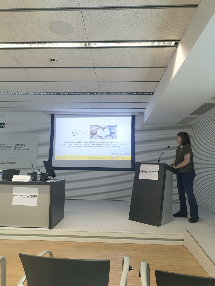 AQuAScat's tweet photo. 📷 El projecte Essencial, present avui a les Jornades de la xarxa MAPAC, a Pamplona.

Edurne Gallastegui i Garazi Carrillo hi han presentat el treball de l'#AQuAS per l'ús adequat de les transfusions i la desimplementació de pràctiques de poc valor.

#EssencialSalut #MAPAC2026 https://t.co/7DnciuQsWQ