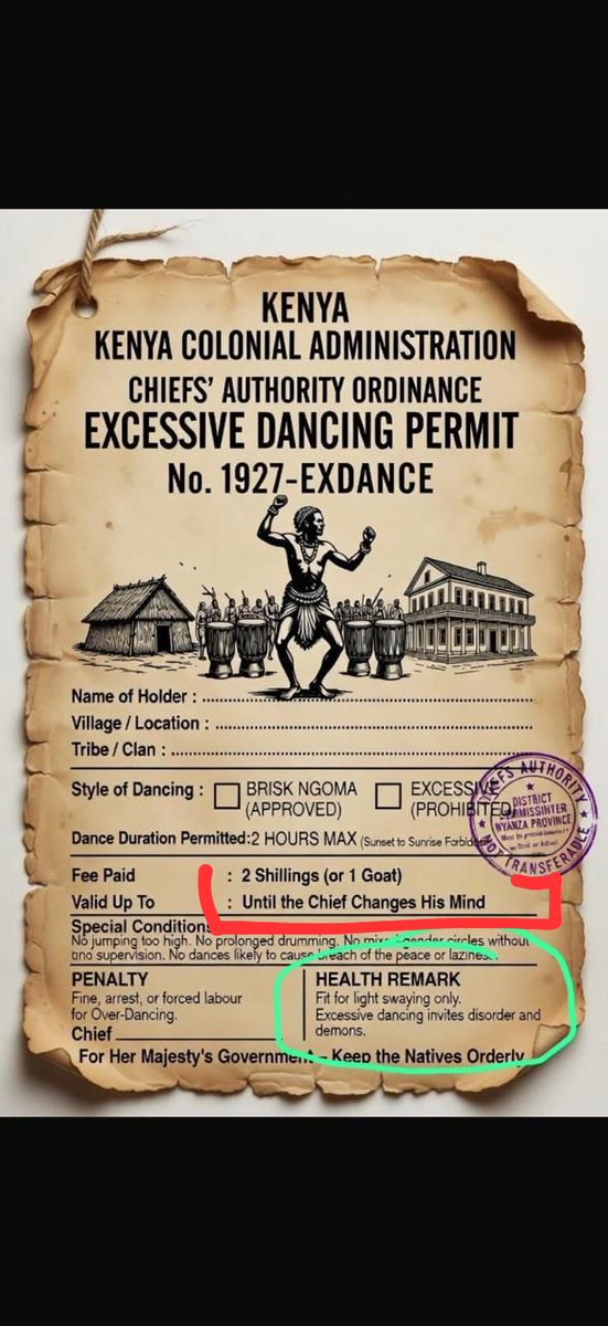 muthonigithu's tweet photo. Dear Kenyans, i have a genuine question.
How was life before dancing became illegal ?
Anyone with information from our great grand parents or  grand parents, kindly share... https://t.co/lDedqXGA4z
