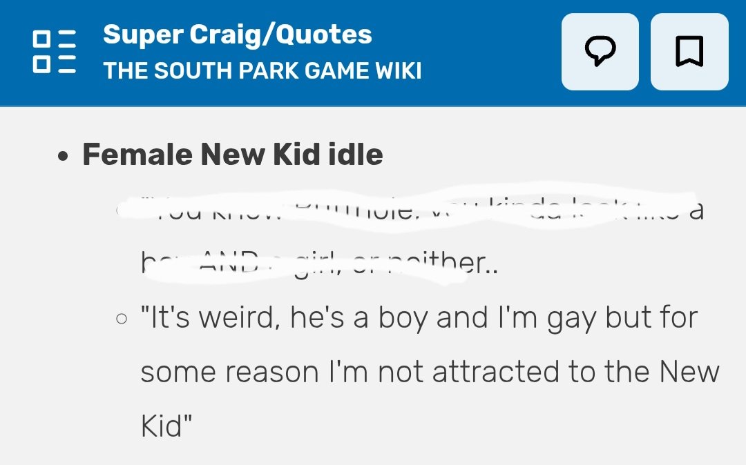 AAmy2100982's tweet photo. I think about this Super Craig line quite often because it kind of implies that Craig is attracted to all his friends, or really that he at least finds them attractive. https://t.co/LrPse6GFzx