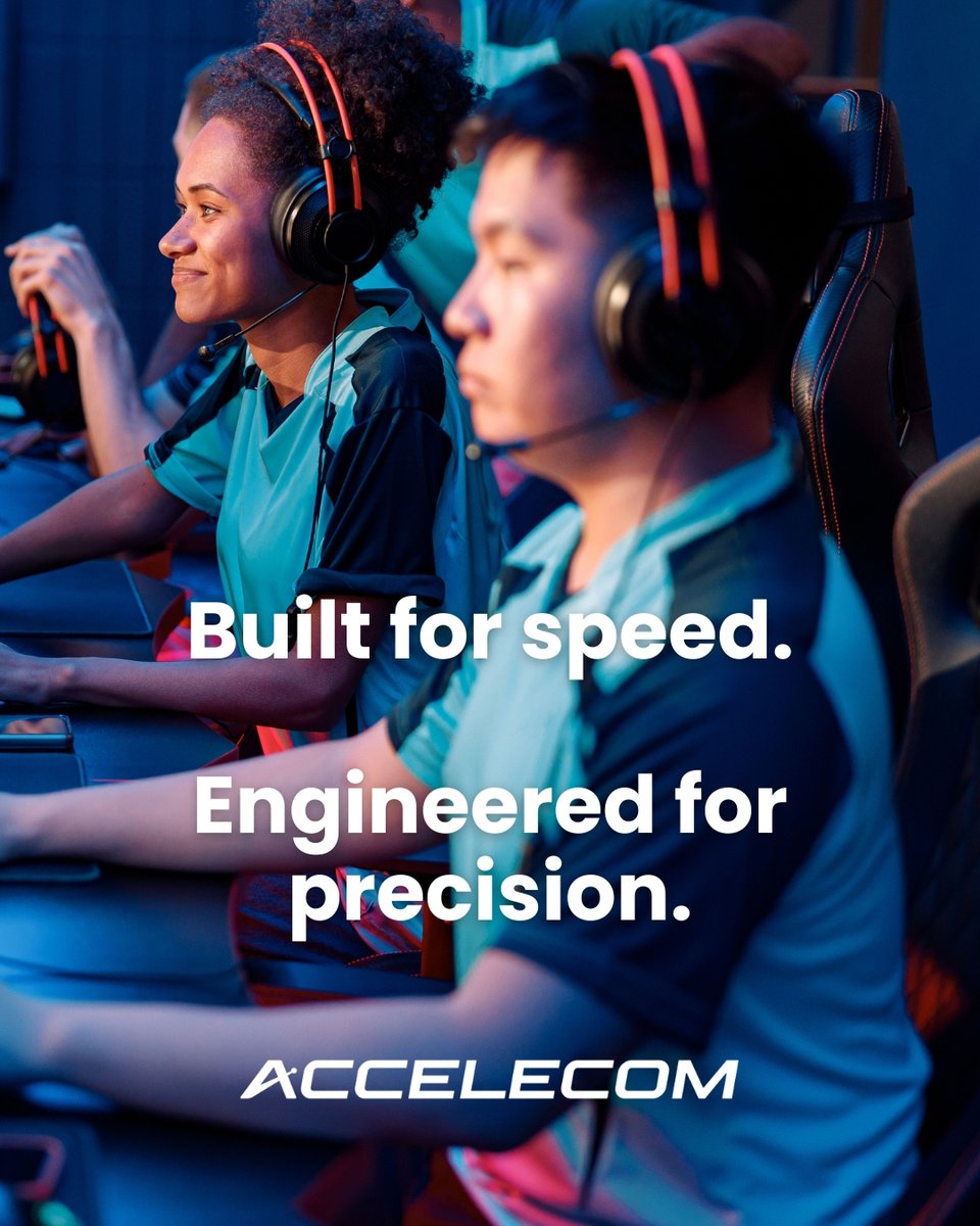 AccelecomFiber's tweet photo. Built for speed. Engineered for precision. 🎮

Accelecom’s fiber network is designed to support the demands of modern esports—from low-latency gameplay and redundant network architecture to tournament-grade wired performance. https://t.co/252s5iWcfP