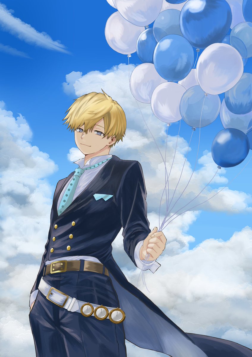 Sanketsu0_0's tweet photo. 青空がよく似合う
#物間寧人誕生祭2026 
#大遅刻 https://t.co/Ppv7EI8b77