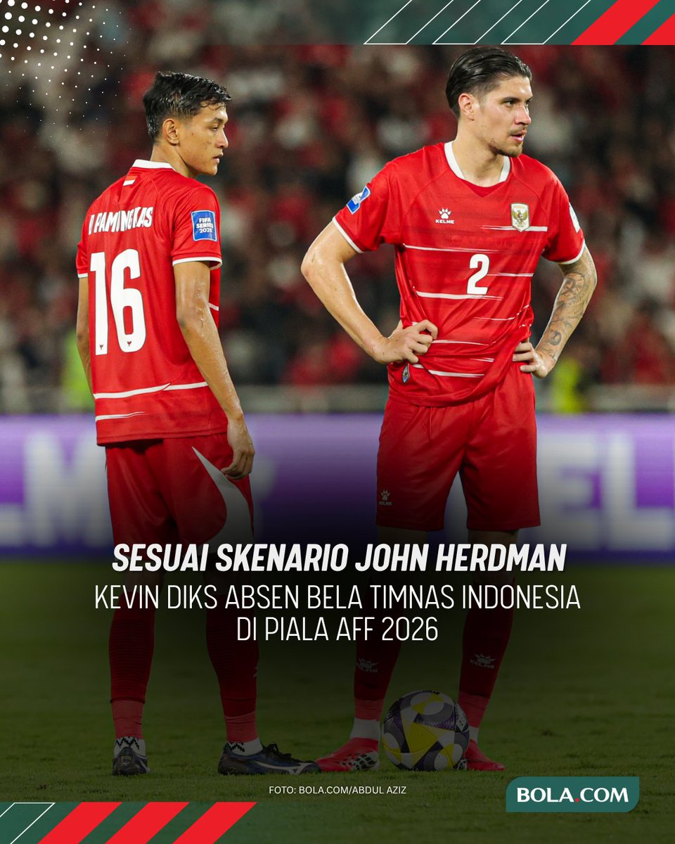 bolacomID's tweet photo. Pelatih Timnas Indonesia, John Herdman, sudah menyusun skenario. Untuk FIFA Matchday, pemain diaspora akan tampil. Namun, untuk AFF, Herdman akan memanggil pemain lokal.
#bolacomid #blcbm #timnasindonesia #diks https://t.co/ORr5iyTG7Q