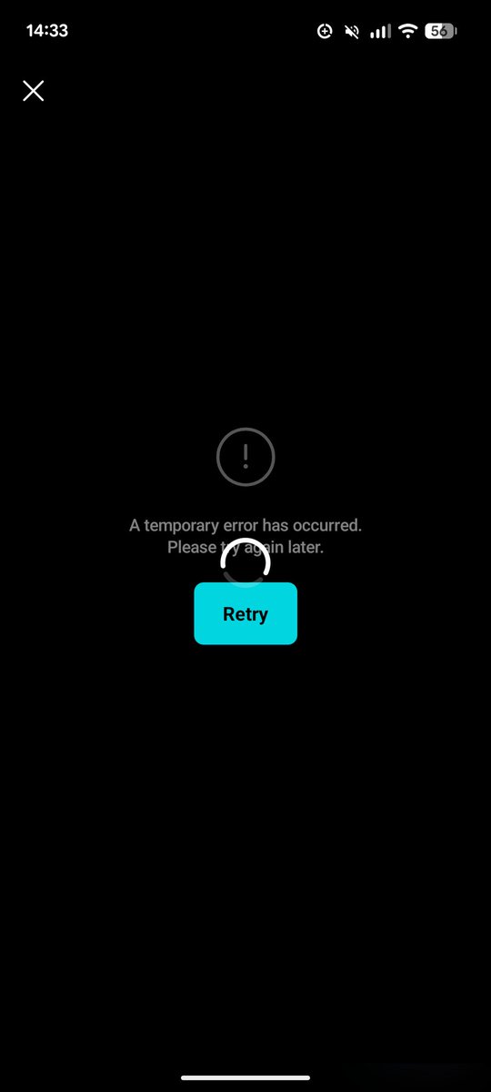 Yikkona's tweet photo. For several days now I can't open weverse. when I click retry, I get kicked out of my account, does someone know why? (Already deinstalled the app) https://t.co/3F9INAoB4x