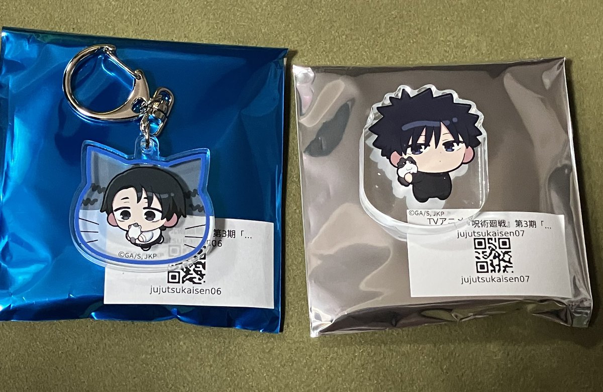 j_f47k's tweet photo. 【譲渡/交換】
呪術廻戦　まねきねこコラボ　ミニアクスタ　アクリルキーホルダー

譲》アクリルキーホルダー　乙骨憂太(猫型)
       ミニアクスタ　伏黒(猫)

求》アクリルキーホルダー　脹相(猫型)
       ミニアクスタ　脹相(猫)

◎郵送でのお取引きとなります
お気軽にお声がけください https://t.co/m4rxSQ3iR3