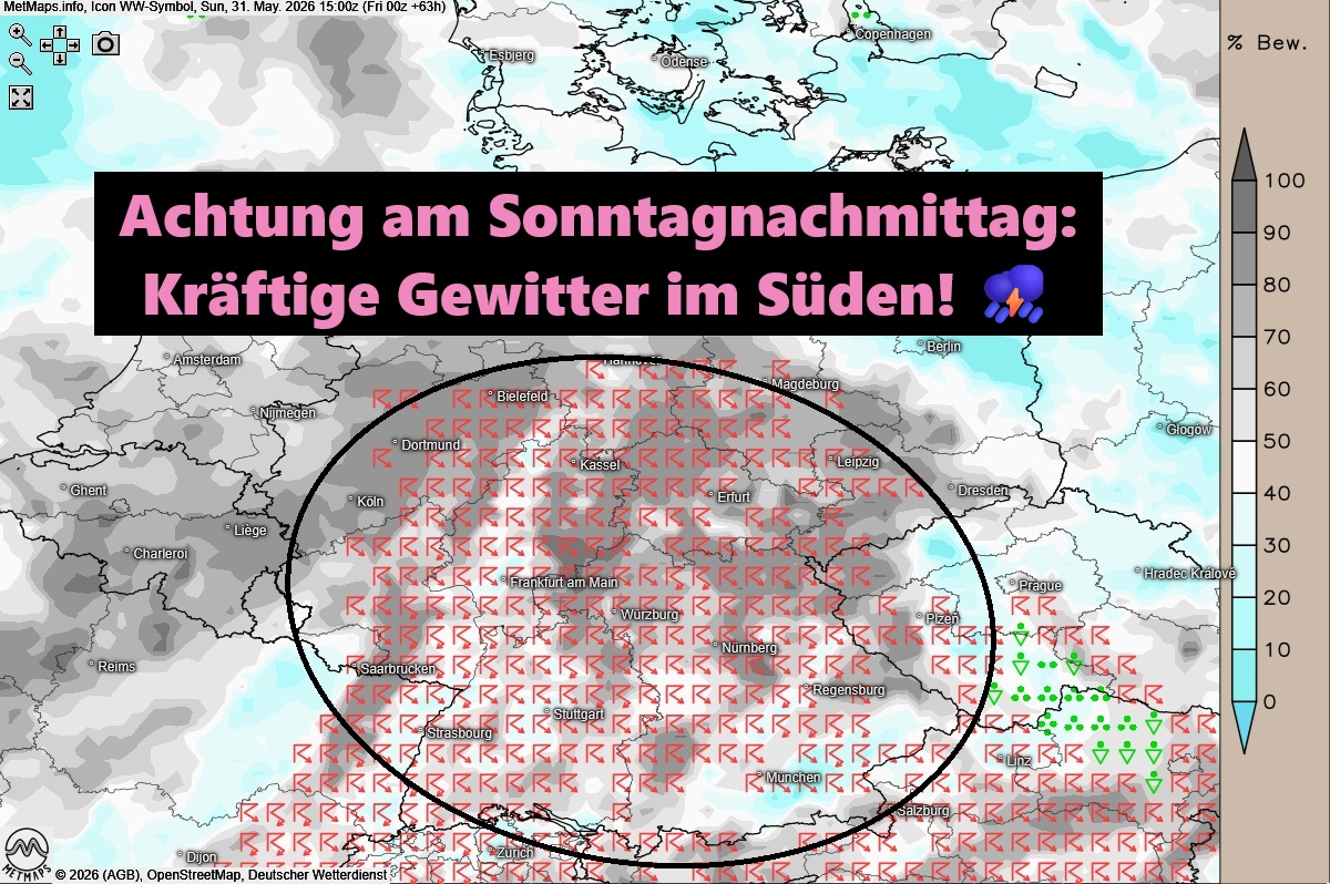 DonnerwetterDe's tweet photo. +++🌧️ Gewitterfront verlagert sich: Wer bleibt der Nachmittag trocken❓ ⛈️+++

ACHTUNG, der Schwerpunkt der Unwetter zieht weiter in den Süden und Osten ⚠ - hier Cape/Lifted und ICON-Wetter für 15:00 Uhr!

Alle Details zum Wetter am Nachmittag, Abend und in der Nacht im Update! 👇

🔗 https://t.co/P1BelNqAGa

#Wetteraktuell #Gewitterfront #Starkregen #Sonntagswetter #donnerwetter #Wetter #Gewitter #Unwetter