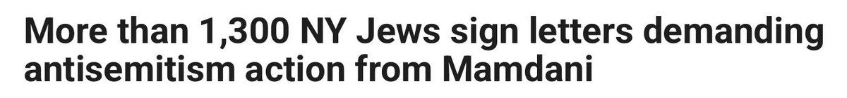 trishaposner's tweet photo. Am I the only one furious about this?

66,000 NY Jews voted for Mamdani as @NYCMayor.
But ONLY 1,300 Jewish New Yorkers have signed a petition asking him to fight antisemitism.

Meanwhile:
🔴 82% of Jewish New Yorkers are concerned about antisemitism
🔴 Jews are targeted in hate crimes MORE than any other group in NYC (NYPD data)

Why isn’t every Jewish New Yorker signing this petition?  New York’s Jews deserves a mayor who protects them—not one who boycotts the annual Israel Day parade while antisemitism explodes.

Sign the petition → https://t.co/HGCU91mMIE

#antisemitism #JewishSafety #NYCMayor