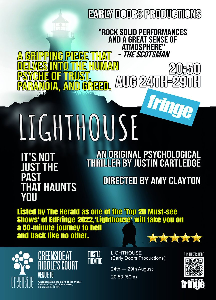 DoorsEarly's tweet photo. #quickflyerfriday 
#quickflyer 
@edfringe
@GreensideVenue https://t.co/7wWNiCwwLC