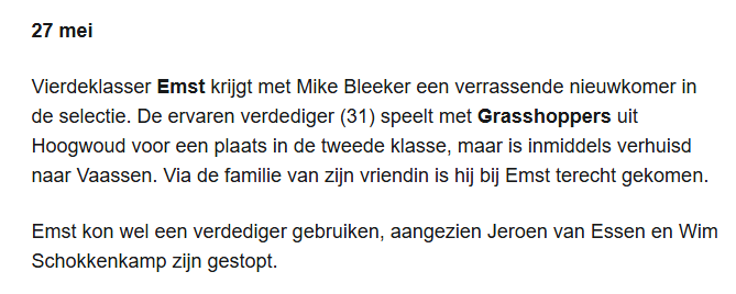 vvEmst's tweet photo. De Stentor: 27/5 - Verrassende nieuwkomer v.v. Emst. Zie: https://t.co/NAfcUKfunz https://t.co/lzfFg8bPlB