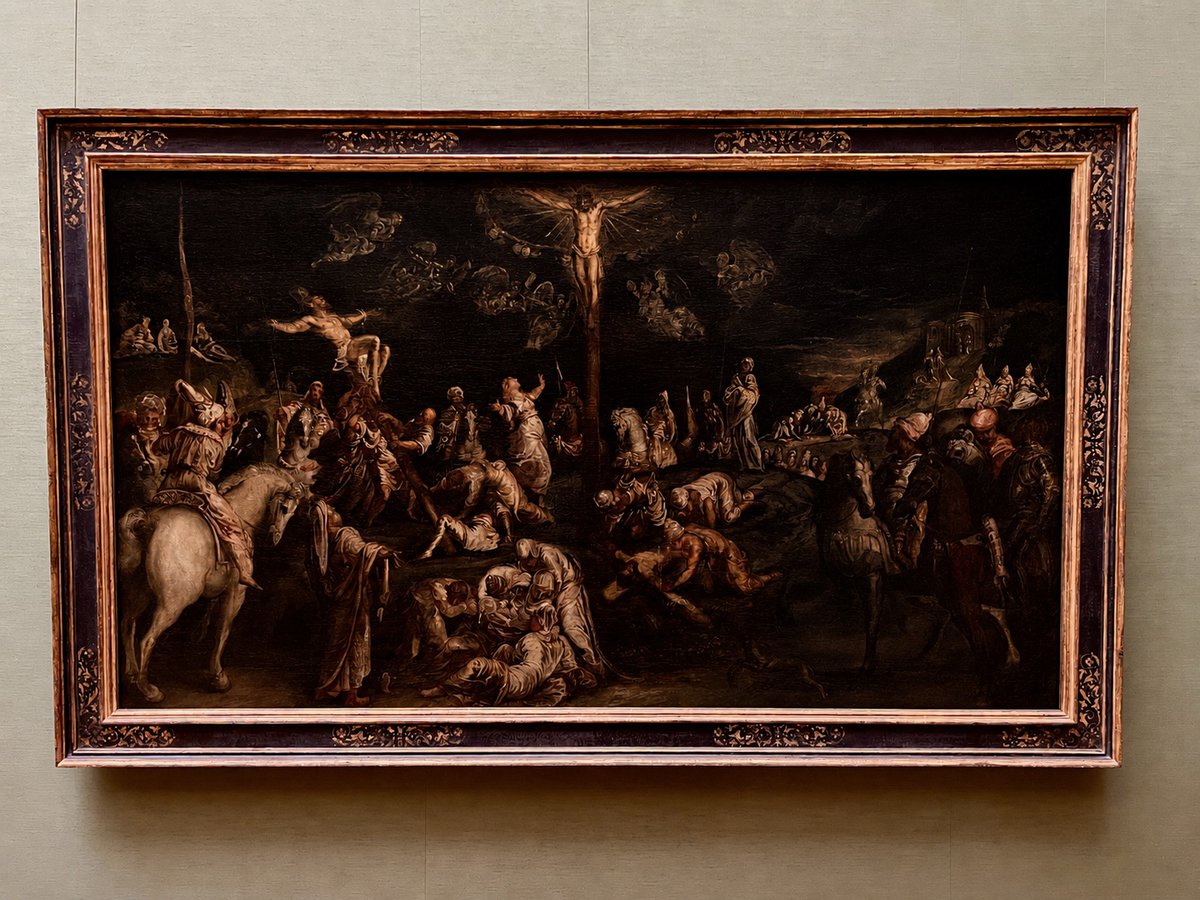 effeffwee's tweet photo. Tintoretto: Die Kreuzigung Christi (1550/55). https://t.co/ciWgZX8yxT