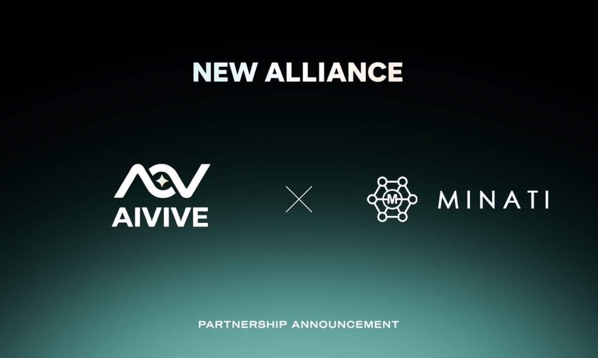 AIVIVEHQ's tweet photo. 🤝 AIVIVE × Minati Exchange

The next era of trading is here — where AI meets high-performance markets.

AIVIVE is excited to partner with @MinatiExchange, a platform redefining Web3 trading through performance, accessibility, and community-driven innovation.

⚡ 1,000+ spot trading pairs
⚡ High-performance derivatives & leveraged futures
⚡ Seamless UX for both beginners and pro traders
⚡ Built for speed, scale, and real-time execution

Minati is more than just an exchange — it’s a growing ecosystem bridging centralized efficiency with decentralized vision.

Together, AIVIVE and Minati are unlocking smarter, faster, and more accessible trading powered by AI and next-gen infrastructure.

This is how the future of finance evolves. 🚀