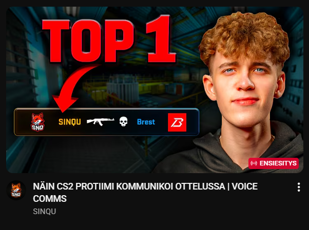 SINQUESPORTS's tweet photo. Ootko koskaan miettinyt miten SINQU Esportsin pelaajat @SamppaCS2 ja @J0nneWcs kommunikoivat serverillä dominoidessaan vastustajia???

Ei hätää meillä on sinulle ratkaisu nimittäin nyt meidän kanavalta löytyy salaiset teamspeak callit🔥

#CS2 #esportsfi #CS2Suomi https://t.co/mZh1I5VsQO