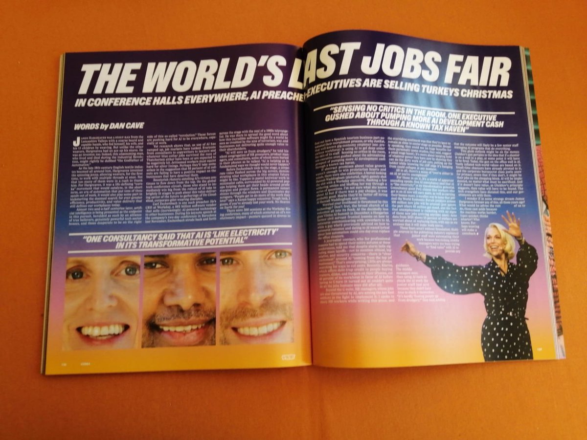 danielcave_'s tweet photo. Pleasure to be in the latest @VICE magazine reporting on AI. It looks fucking beaut. 

Lovely to be alongside writers and documentarians I really respect. https://t.co/q3BG9lGz4t
