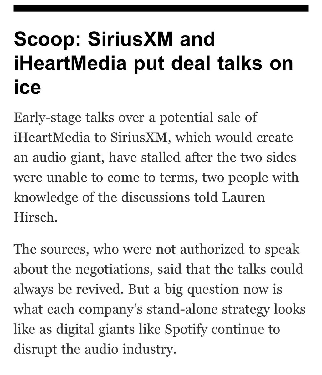 LaurenSHirsch's tweet photo. Scoop in today’s @dealbook https://t.co/6NhMqDO2NF