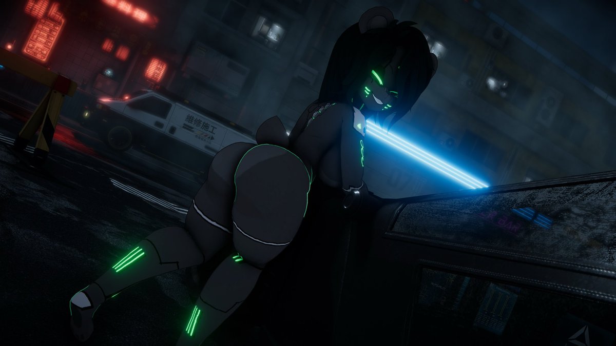makutahades's tweet photo. You checking out my ride? Or something else catch your eye~😉💚
Pics by @WifiThief
#fazclaires #fnc #frenni #NSFW #bioncle #cyberpunk https://t.co/8kOZ5y5YvW