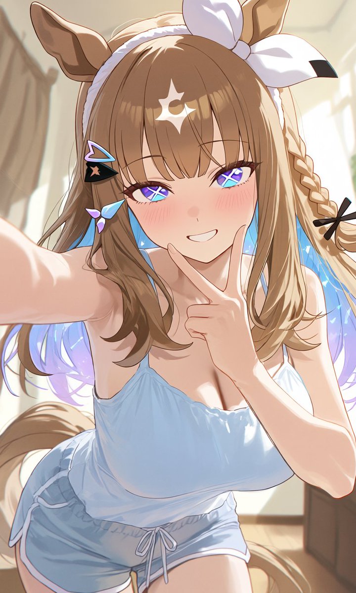 guridoru294's tweet photo. アーモンドアイ 自撮り https://t.co/olUFUCSe5b