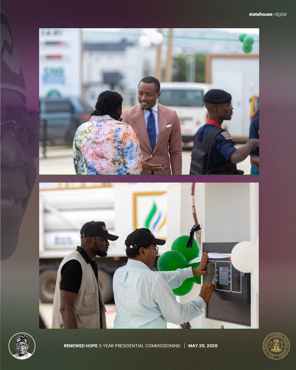 NGRPresident's tweet photo. Presidential Commissioning of Rolling Energy (Jahi Daughter Station, Abuja)

@rolling_energy 

#RenewedHope #TinubuAt3 https://t.co/CA1XEL9q6Q