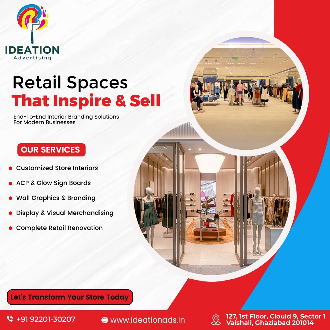 ideationads's tweet photo. ✨ 𝐓𝐫𝐚𝐧𝐬𝐟𝐨𝐫𝐦 𝐘𝐨𝐮𝐫 𝐑𝐞𝐭𝐚𝐢𝐥 𝐒𝐩𝐚𝐜𝐞 𝐈𝐧𝐭𝐨 𝐀 𝐂𝐮𝐬𝐭𝐨𝐦𝐞𝐫 𝐌𝐚𝐠𝐧𝐞𝐭! ✨
At Ideation Advertising, we create retail interiors that not only look stunning but also drive sales and elevate customer experience. 🏬💡
🔹 Customized Store Interiors https://t.co/PqaRCrMhf1