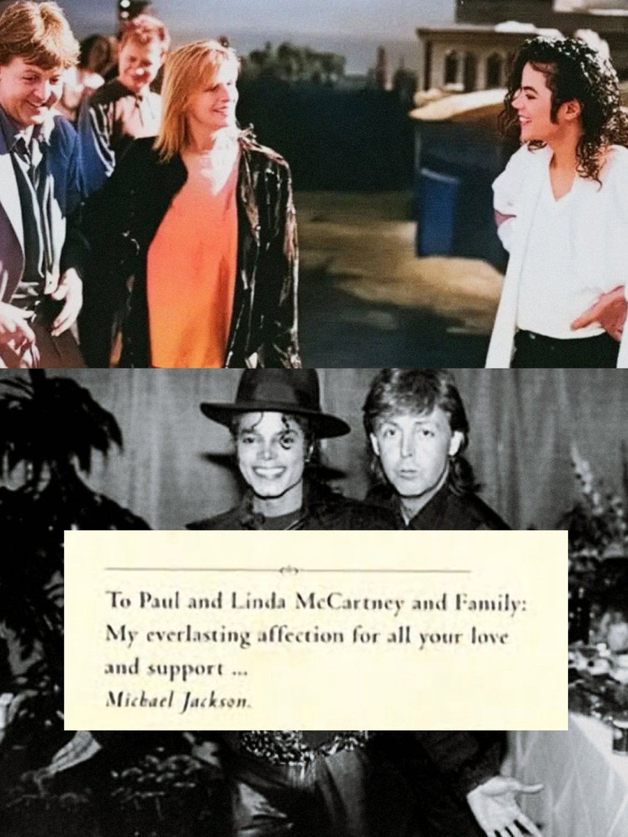 shamoaning_'s tweet photo. friendly reminder they were still friends long after the atv catalog purchase, michael added a message to paul &amp; linda on HIStory album in 95. paul was just bitter &amp; weird making people believe michael bought it behind his back, when in fact his cheap ass didn't even want to bid https://t.co/W3INiWst2K