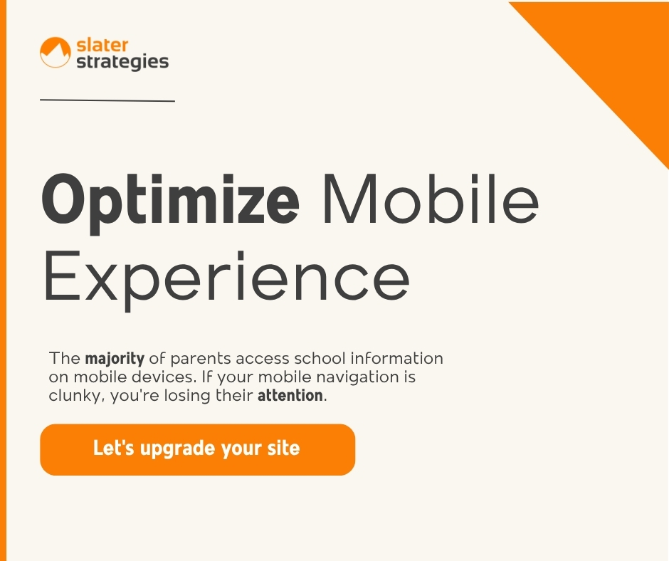 slaterstrategy's tweet photo. Summer is the perfect window to audit your school’s digital footprint before the fall rush.
Clean FAQs, updated calendars, and seamless mobile navigation eliminate parent frustration before the first bell even rings. 🏫
Let's streamline your site. https://t.co/6OvdhCT4Cz