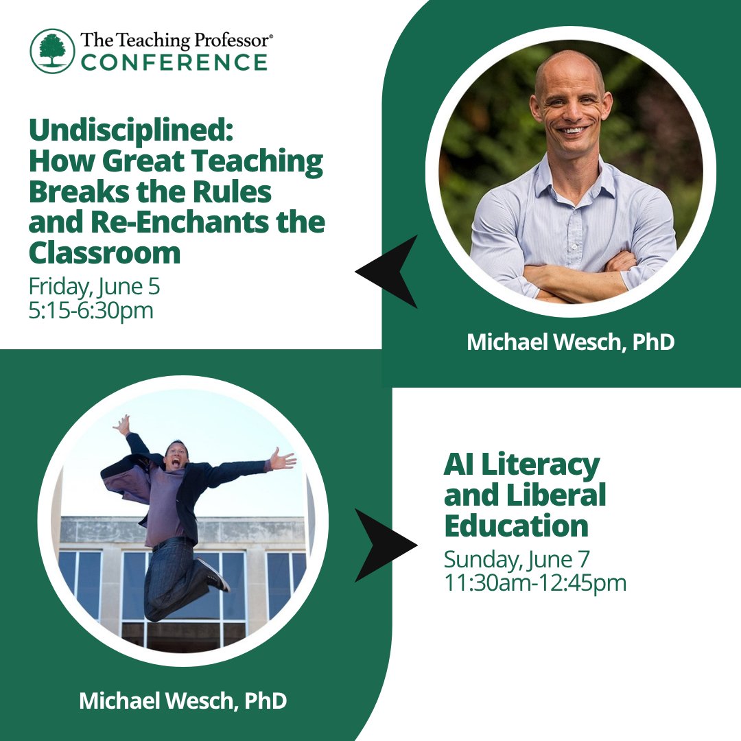 Magnapubs's tweet photo. Join educators from across the country at The Teaching Professor Conference 2026 in St. Louis! 🎓✨

📅 June 5–7, 2026
📍 St. Louis

👉 Register today and be part of the conversation:
https://t.co/o8vvBZUhlm https://t.co/aw5CWIBduh