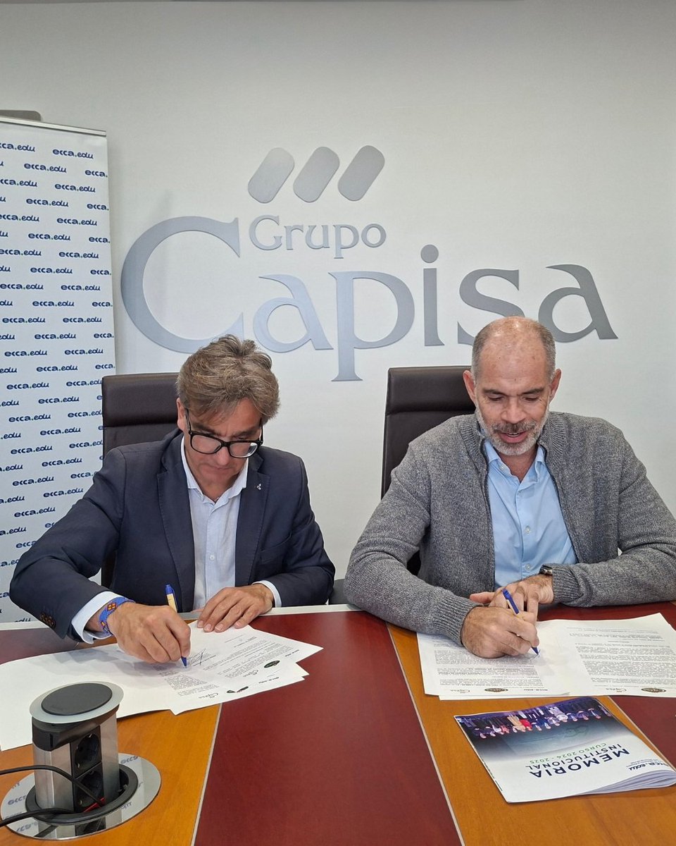 eccaedu's tweet photo. Garantizar el acceso a la educación es el motor de nuestras alianzas. Renovamos convenio de RSC con Grupo CAPISA para seguir ofreciendo becas de formación a personas adultas en situación de vulnerabilidad en Canarias.  

🤝 ¡12 años caminando juntos! Gracias por su compromiso. https://t.co/m8JL8IaUjE