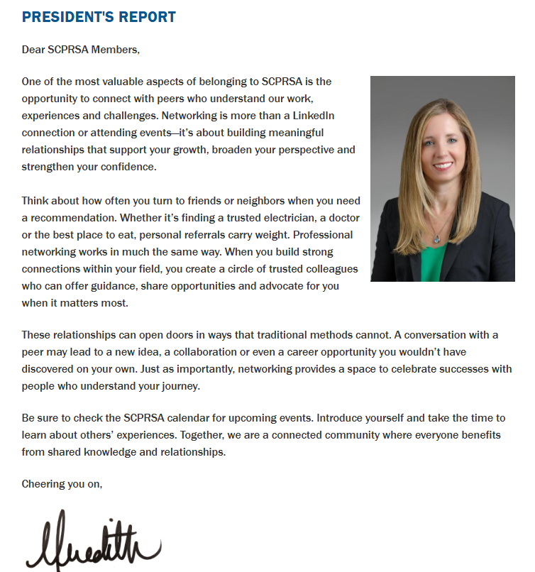 SCPRSA's tweet photo. Check out our latest newsletter for updates on upcoming opportunities to present, networking event recaps and more.👇

https://t.co/0fsXF6idlH

#SCPRSA #Newsletter https://t.co/XwXzhwM1xD