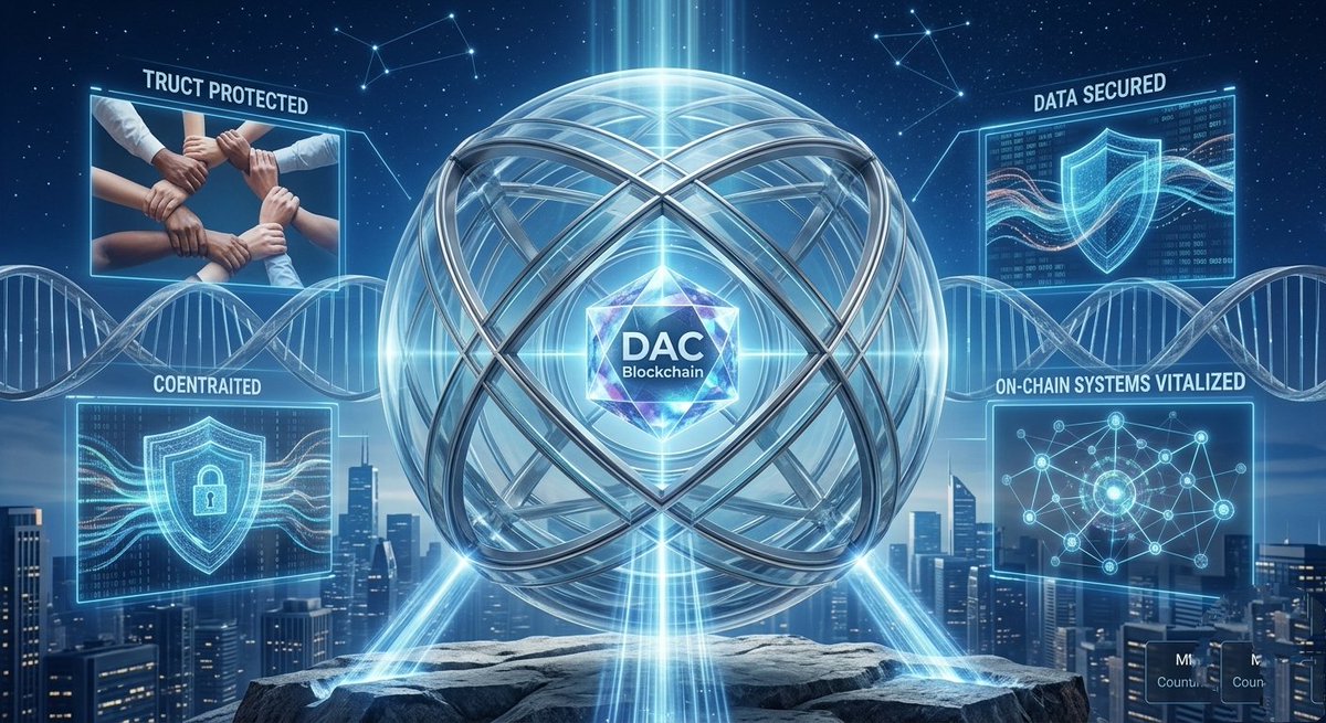 cryptoscoope's tweet photo. Why is long-term security key for @dac_chain? 🤔👇  
🛡️ Trust: Assets &amp; data safe over time  
⚙️ Future-proof: On-chain systems shielded from tomorrow’s risks  
💾 Integrity: Strong architecture preserves data  

Web3 needs an uncompromised foundation! 🚀  

#DAC #Blockchain https://t.co/dFrbpdBjmC