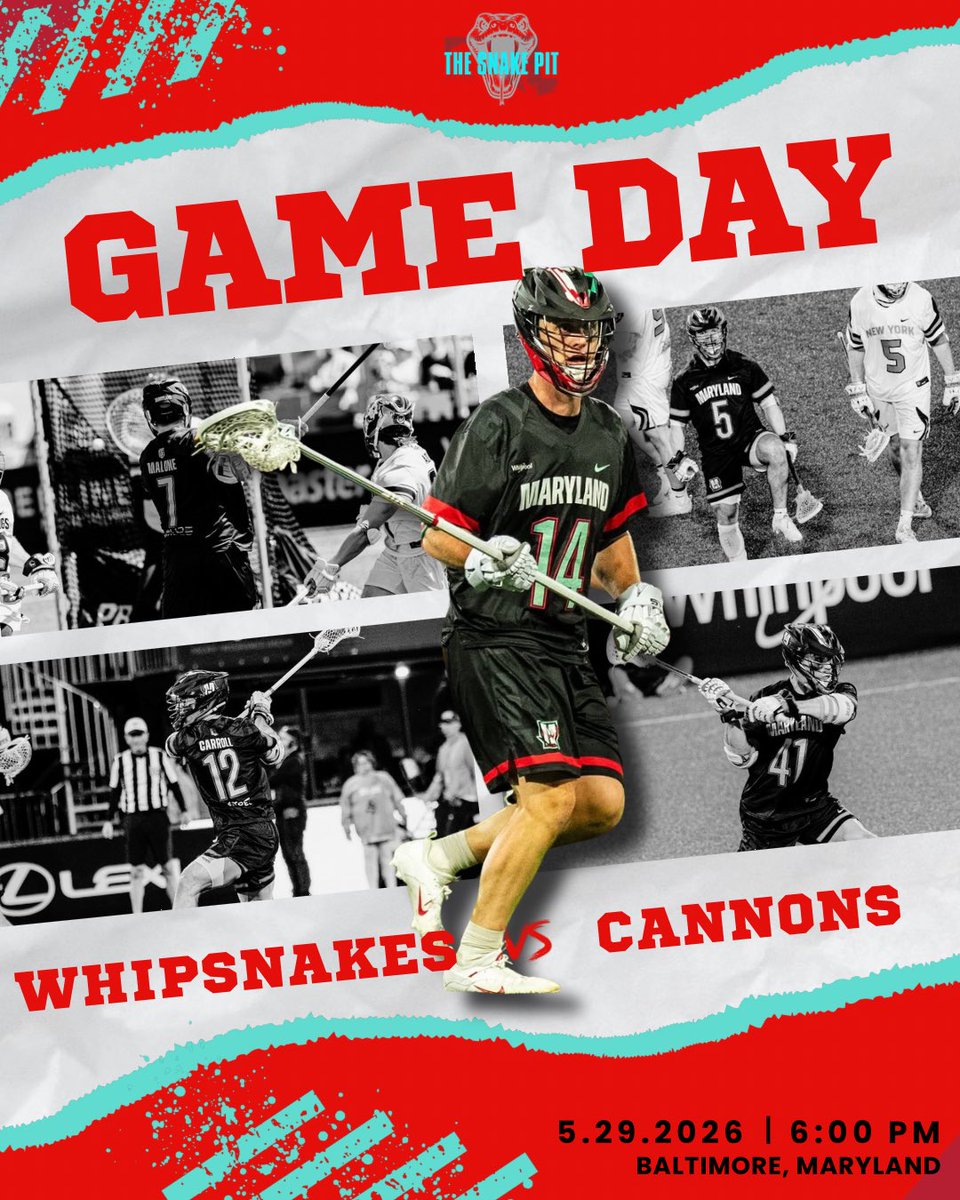 TheSnakePitSG's tweet photo. It’s Whipsnake Game Day! The Whips kick off an action packed weekend of lacrosse, starting tonight at 6pm! @PLLWhipsnakes @PremierLacrosse https://t.co/Cn8gJ9IyEm