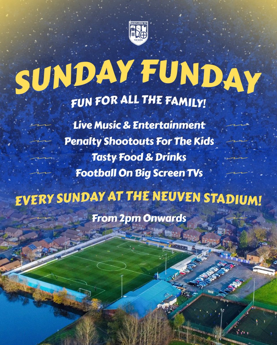 radcliffeboro's tweet photo. After an amazing first month of weekly events, Sunday Funday continues this weekend, and it’s better than ever! 🙌 

Enjoy the sunshine with music from DJ Paul Anthony, a variety of entertainment for the kids and food and drinks available to purchase! ☀️

#WeAreRadcliffe #UTB https://t.co/Jan4h9l5lz