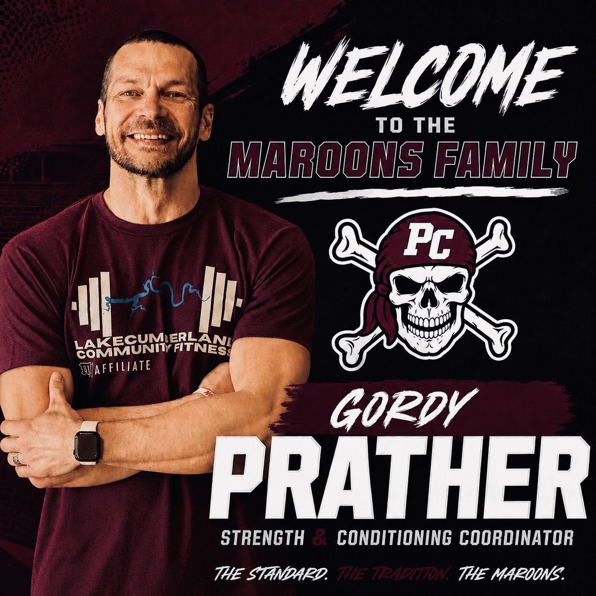 PCHSFB's tweet photo. Pulaski County Football is proud to announce Gordy Prather (@GordyPrather) as our new Strength & Conditioning Coordinator!

Coach Prather brings a relentless commitment to discipline, toughness, and player development. His leadership in the weight room will help build stronger, faster, and more resilient athletes!

The work starts now! The mission stays the same!

Welcome to Pulaski County, Coach  Prather!

#Limitless #PulaskiProduces