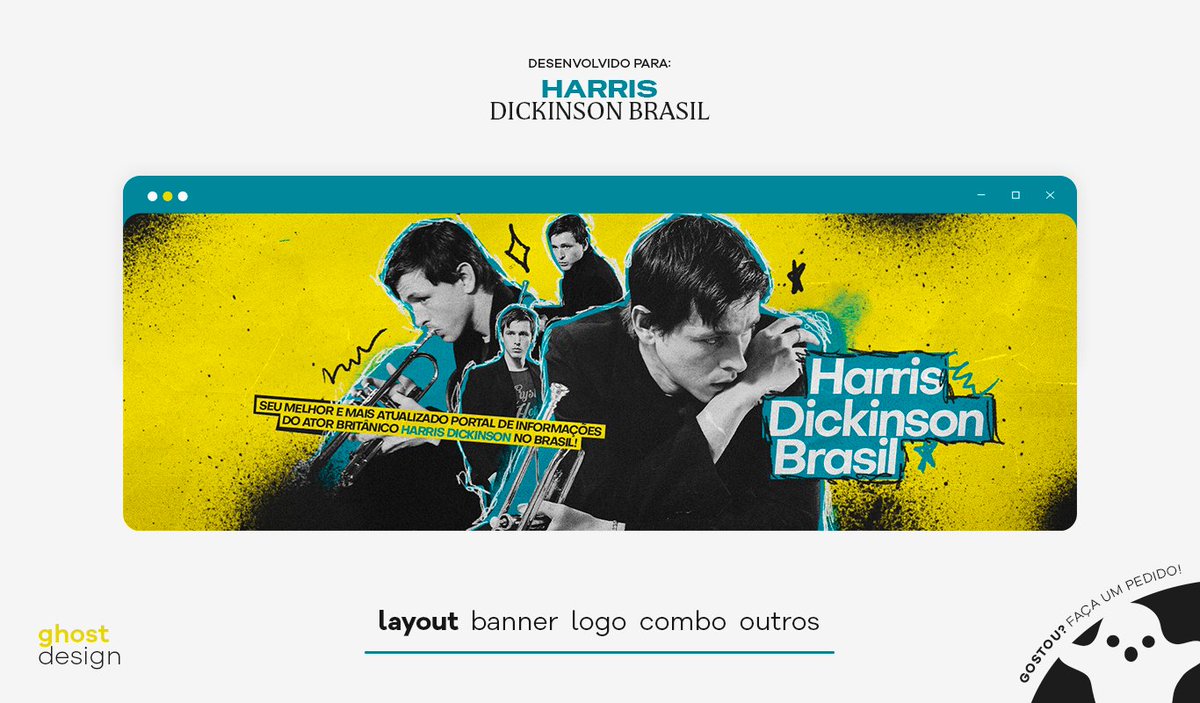 ghostdsgn's tweet photo. 🖥️Entrega para:
Harris Dickinson Brasil

- Pedidos via DM!
Ghost Design © 2026 https://t.co/a6Erh2lWys