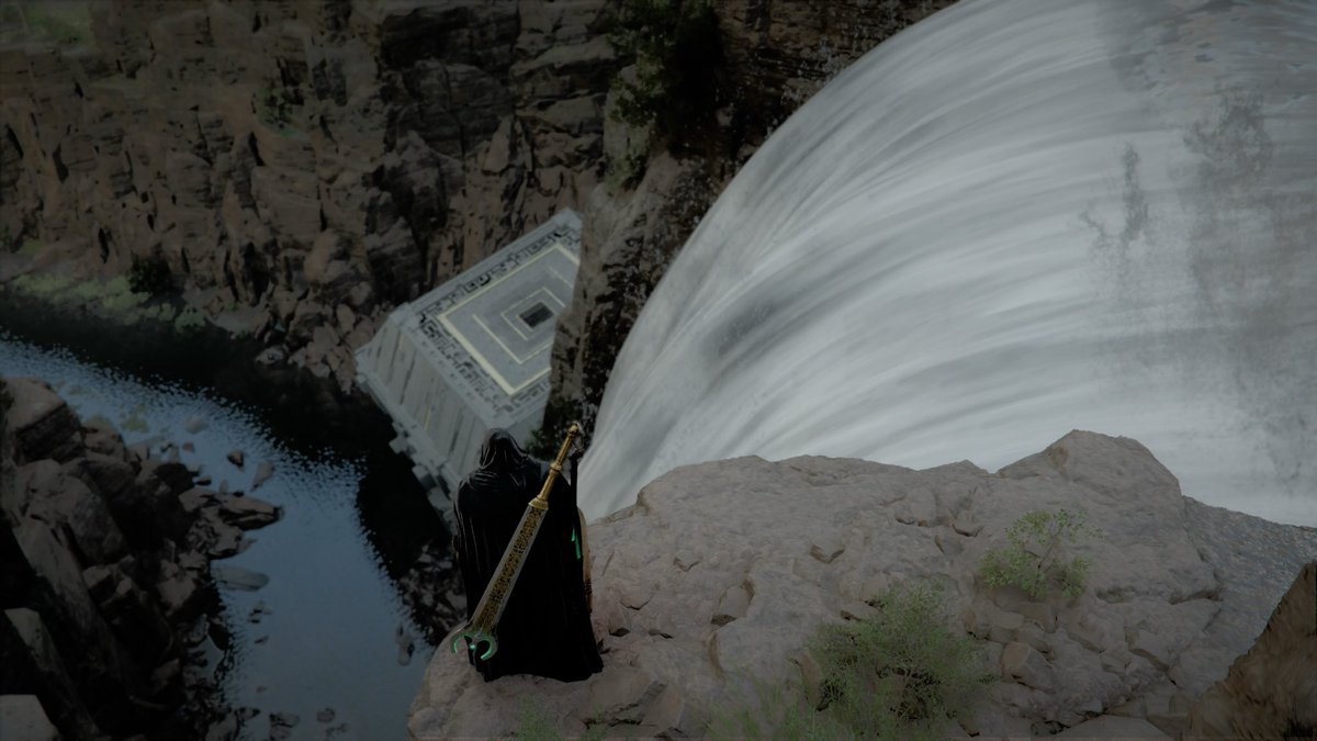 GeraltOfTotnes's tweet photo. ‼️Damianes Goldlight Plate Helm‼️

This is located in “Mirror Chasm” in East Demeniss.🪎

Just outside the waterfall is also another cube, the last one took me to the Abyss!

#CrimsonDesert 🫡⚔️ https://t.co/4zU2kbOiN3