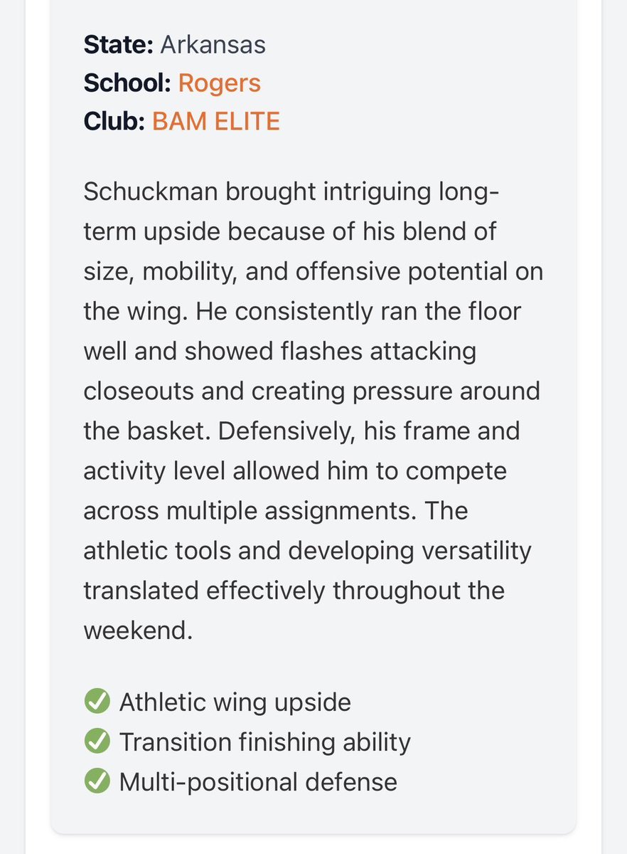 BraxtonSchuck1's tweet photo. Thank You For The Write Up! @jayfrye 
@RogersMountieBB @CoachWorthey @BAM_ELITE @coachmatt_aao @PrepHoops_AR @ARHoops @Collegebbopens @Uorangemen2 @ArRecruitingGuy @CoachEBOW @ArkansasGems @th3scouting @ExpoHoops @CoachLou_3 @ARHoopScoop @coachatharp15 @scanderson_23 @PHCircuit https://t.co/qsdEnkWFl6