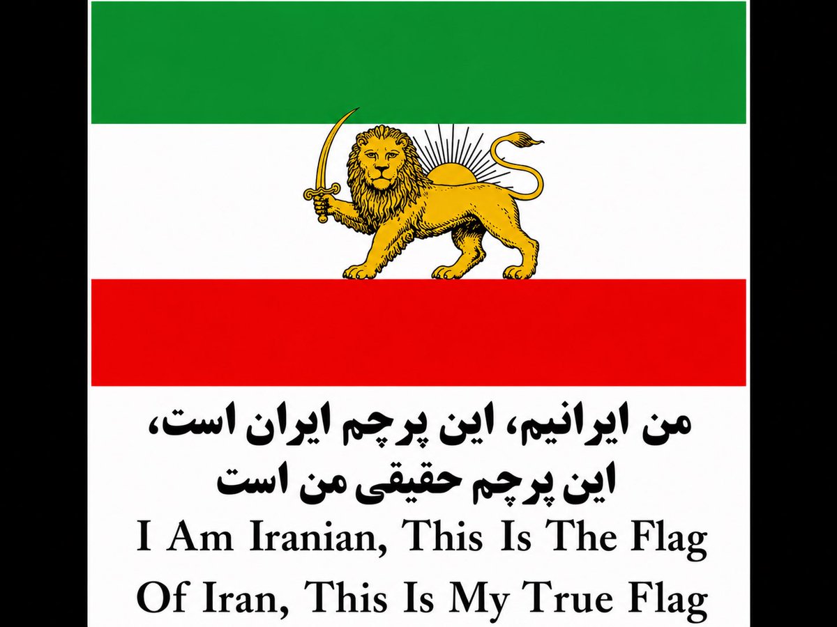 anahitaanaihita's tweet photo. 1)I’m Iranian 
2)My flag is the glorious lion and sun 
3)My Leader is crown prince Reza Pahlavi 
#KingRezaPahlavi‌ https://t.co/mV4ei3sr88